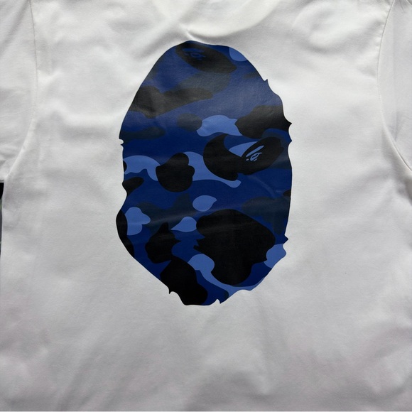 BAPE Color Camo Big Ape Head Tee ‘White’ - Picture 8 of 8